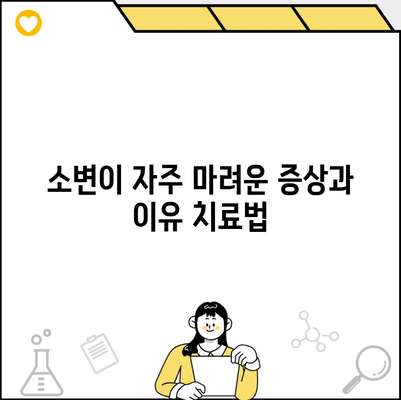 소변이 자주 마려운 증상과 이유 치료법