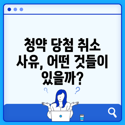 청약 당첨 취소 사유, 어떤 것들이 있을까?