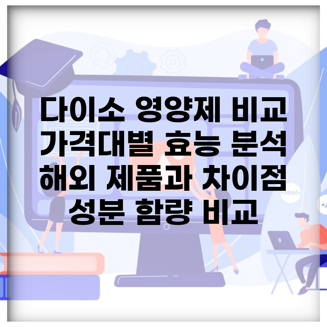 다이소 영양제 비교 가격대별 효능 분석 | 해외 제품과 차이점 | 성분 함량 비교