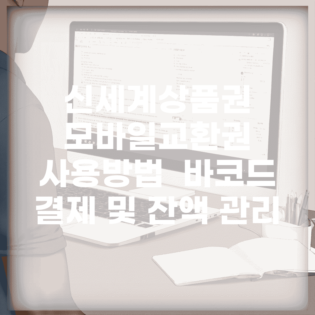 신세계상품권 모바일교환권 사용방법 | 바코드 결제 및 잔액 관리