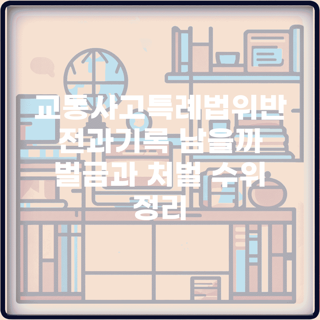 교통사고특례법위반 전과기록 남을까? | 벌금과 처벌 수위 정리