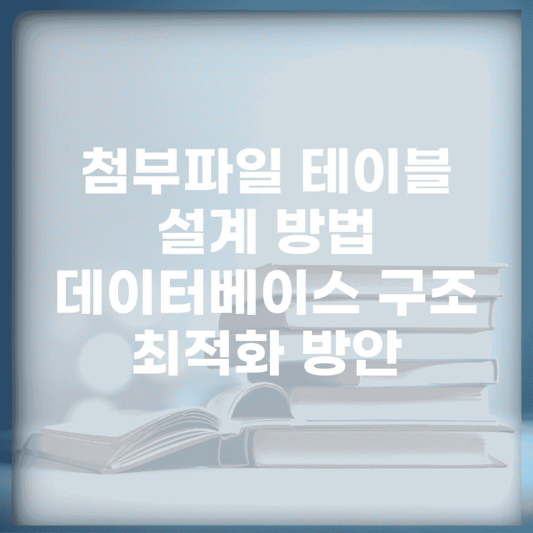첨부파일 테이블 설계 방법 | 데이터베이스 구조 최적화 방안