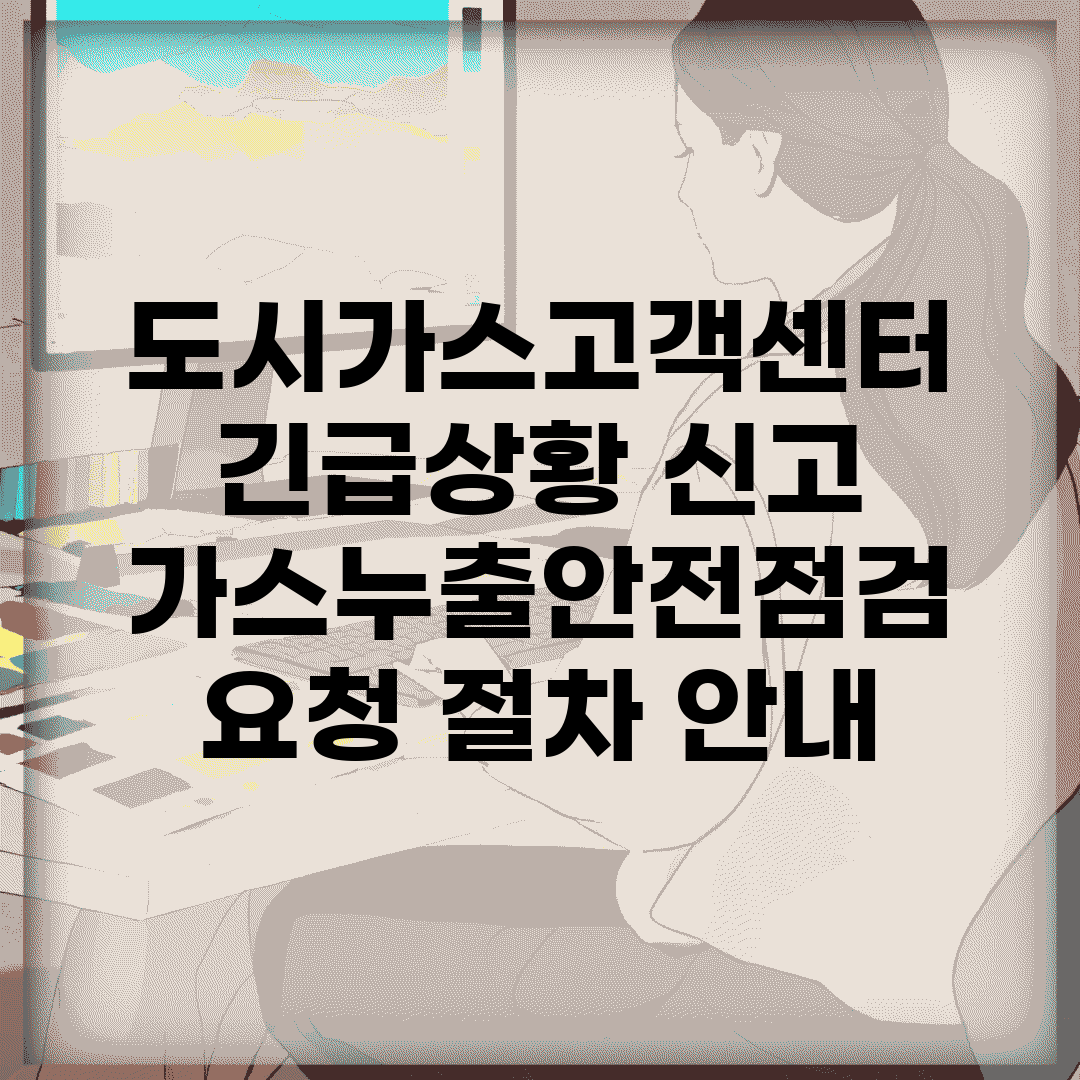 도시가스고객센터 긴급상황 신고 | 가스누출/안전점검 요청 절차 안내