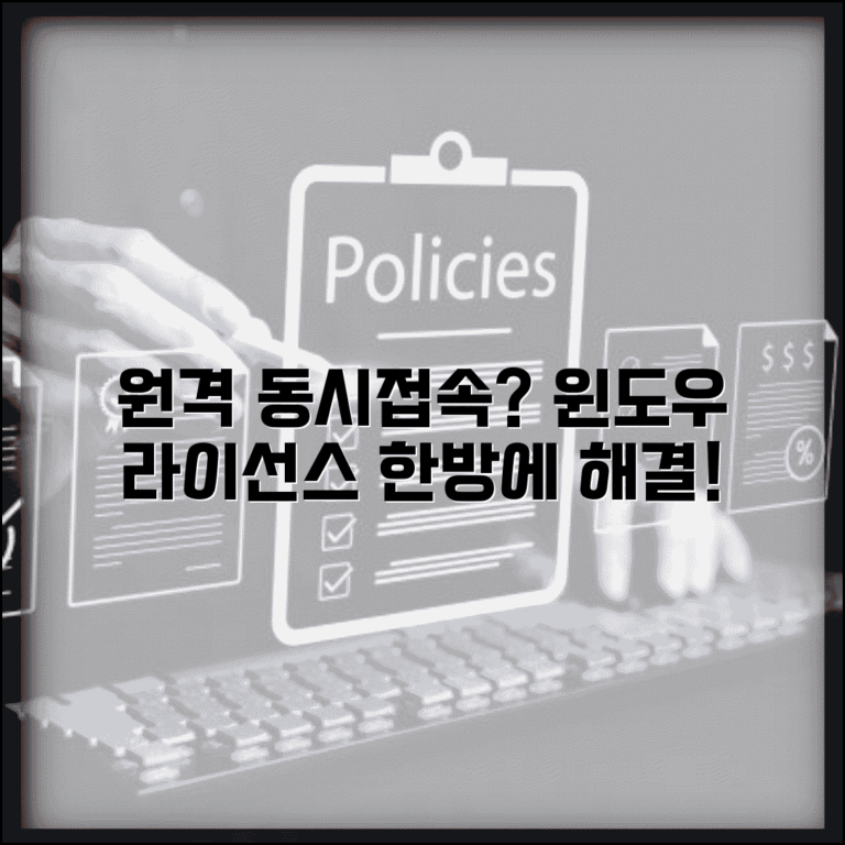 윈도우 원격데스크톱 라이선스 | 원격데스크톱 동시 접속 라이선스