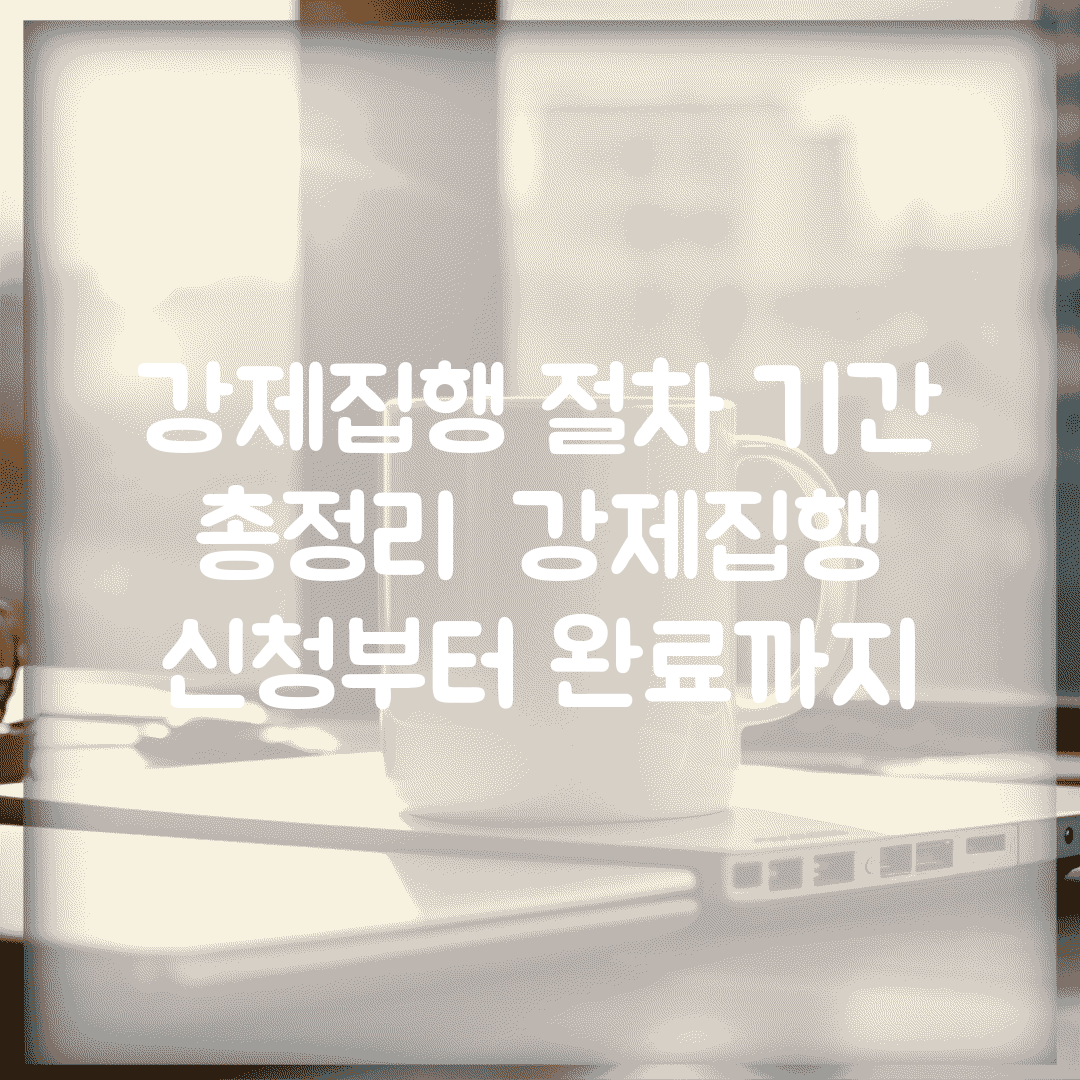 강제집행 절차 기간 총정리 | 강제집행 신청부터 완료까지