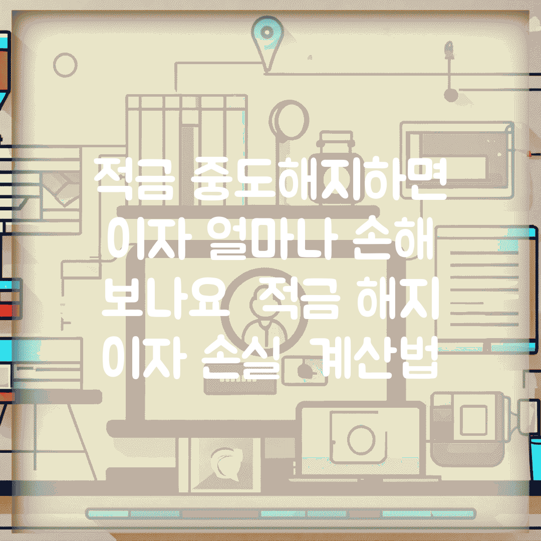 적금 중도해지하면 이자 얼마나 손해 보나요 | 적금 해지 | 이자 손실 | 계산법