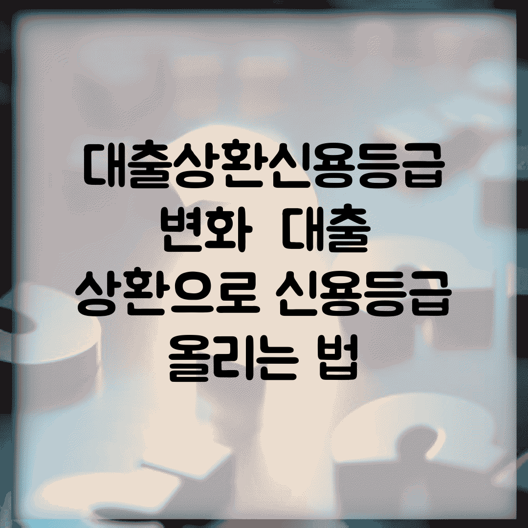 대출상환신용등급 변화 | 대출 상환으로 신용등급 올리는 법