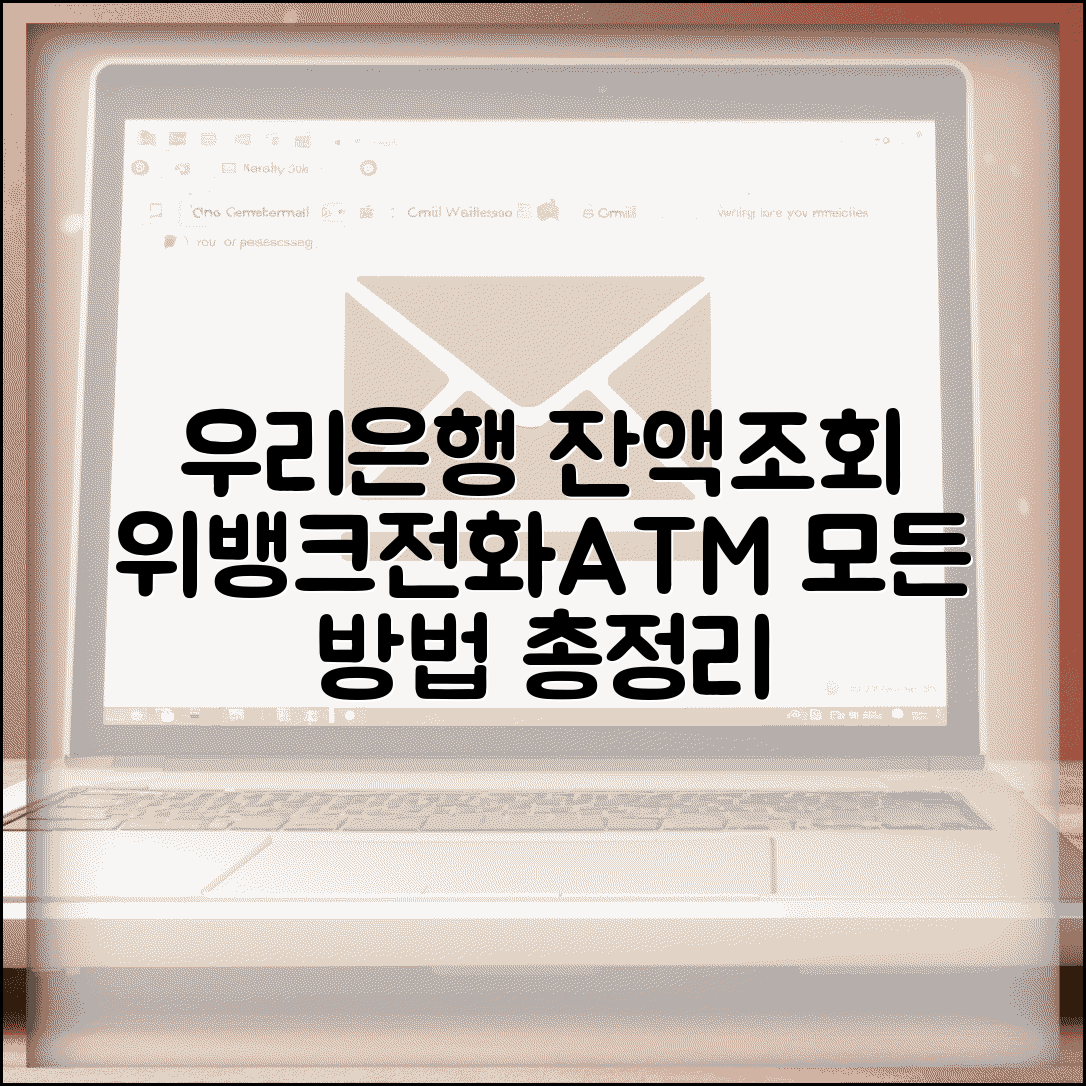 우리은행 잔액조회 총정리 | 위뱅크 전화뱅킹 ATM 모든 확인 방법