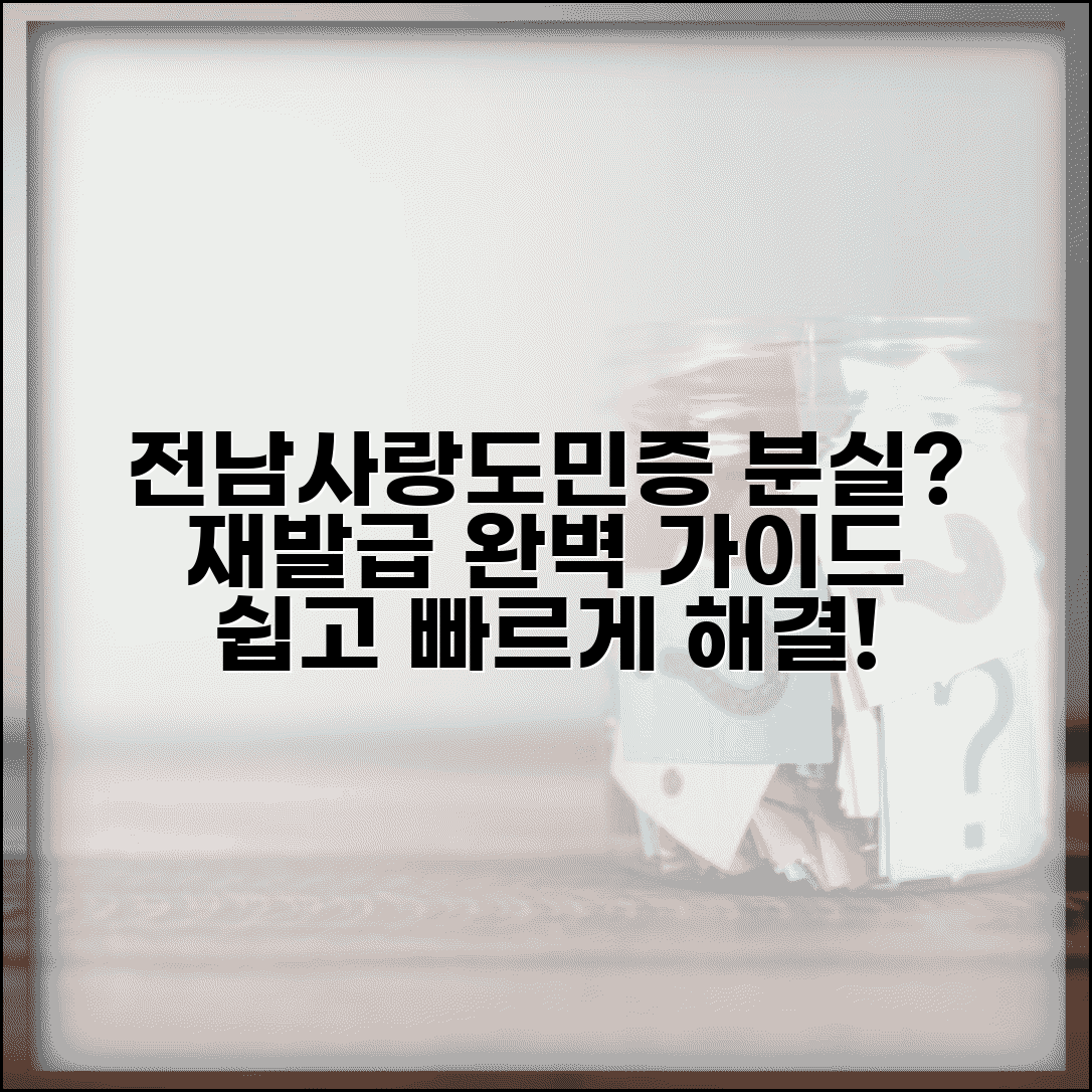전남사랑도민증 분실신고 | 도민증 분실시 재발급 완벽가이드