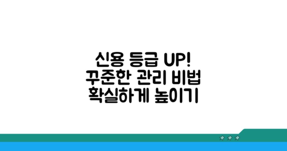 신용등급 높이는 꾸준한 관리