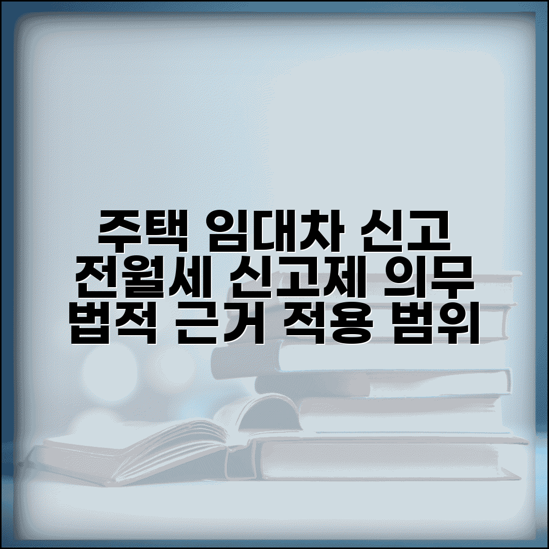 주택 임대차 신고제 의무 | 전월세신고제 법적 근거와 적용 범위