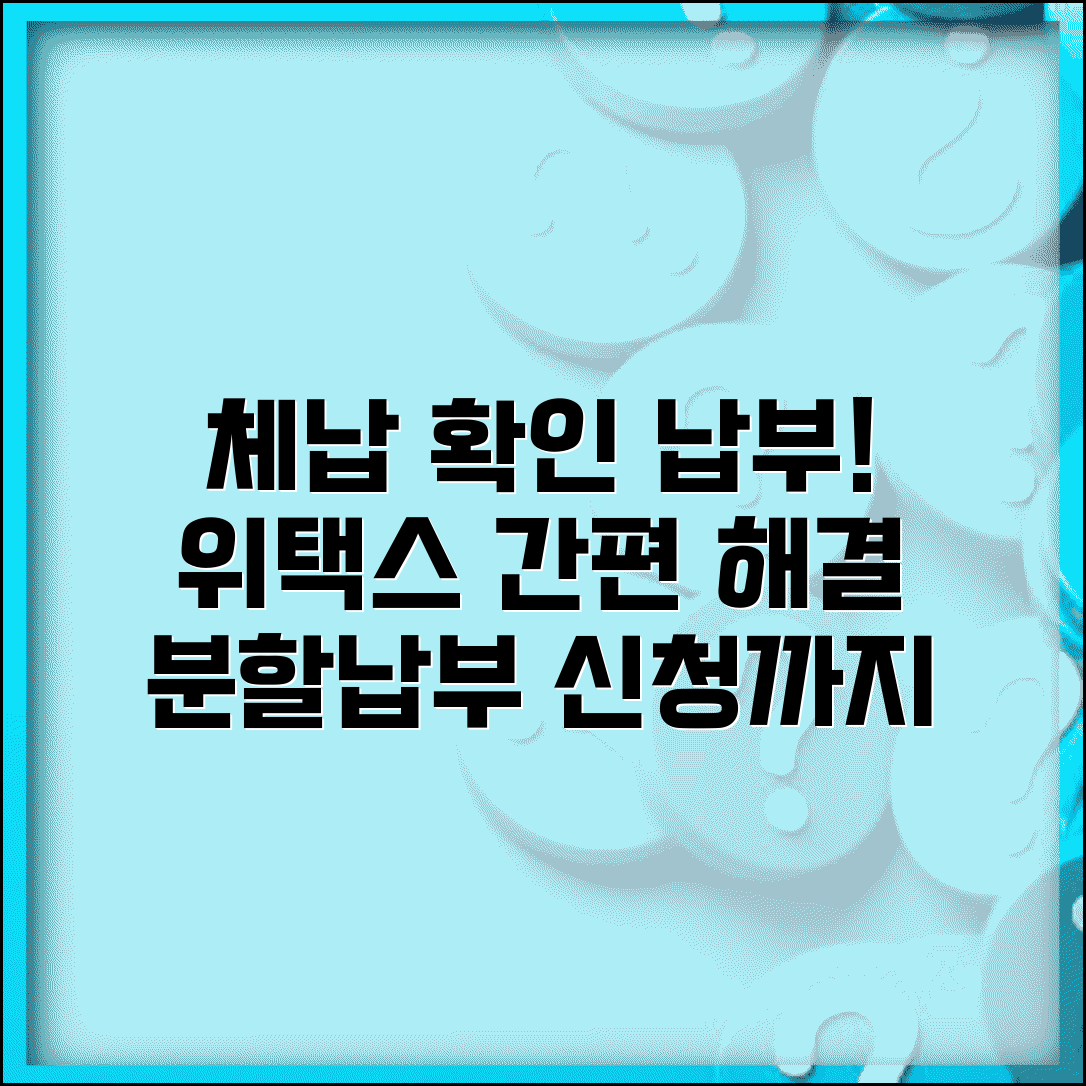 지방세 체납조회 납부 | 위택스 체납확인 | 지방세 체납 해결 | 분할납부 신청 방법