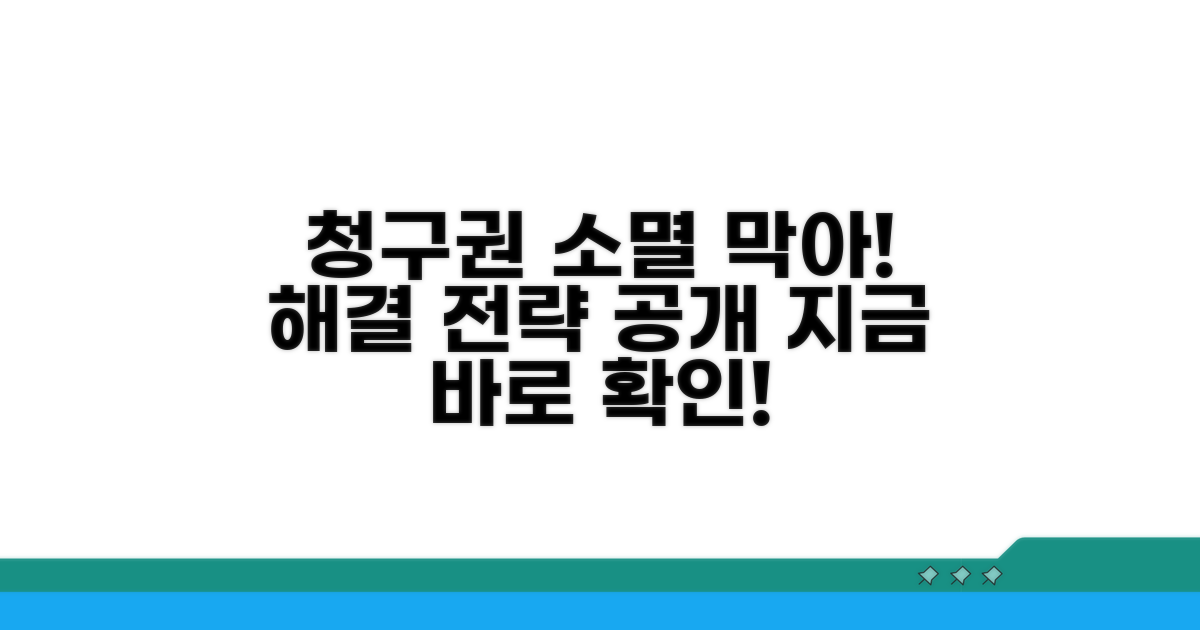 청구권 소멸 전 해결 방법