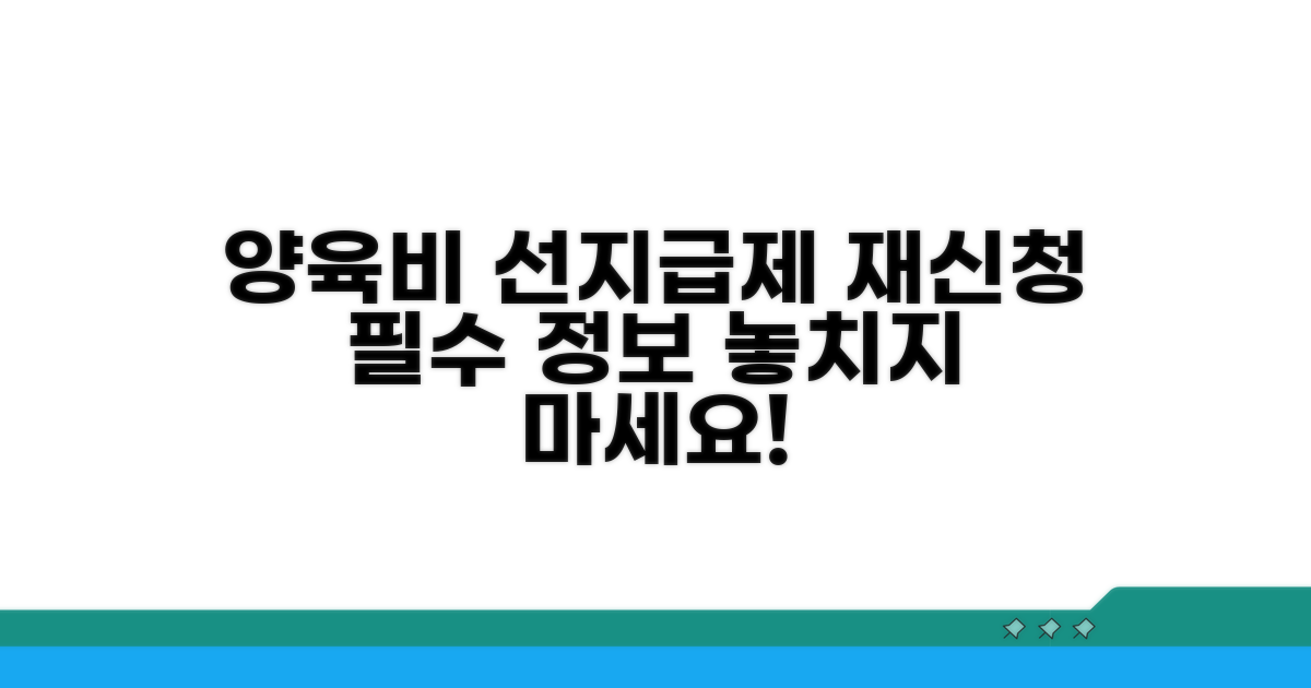 양육비 선지급제 재신청 기본 정보