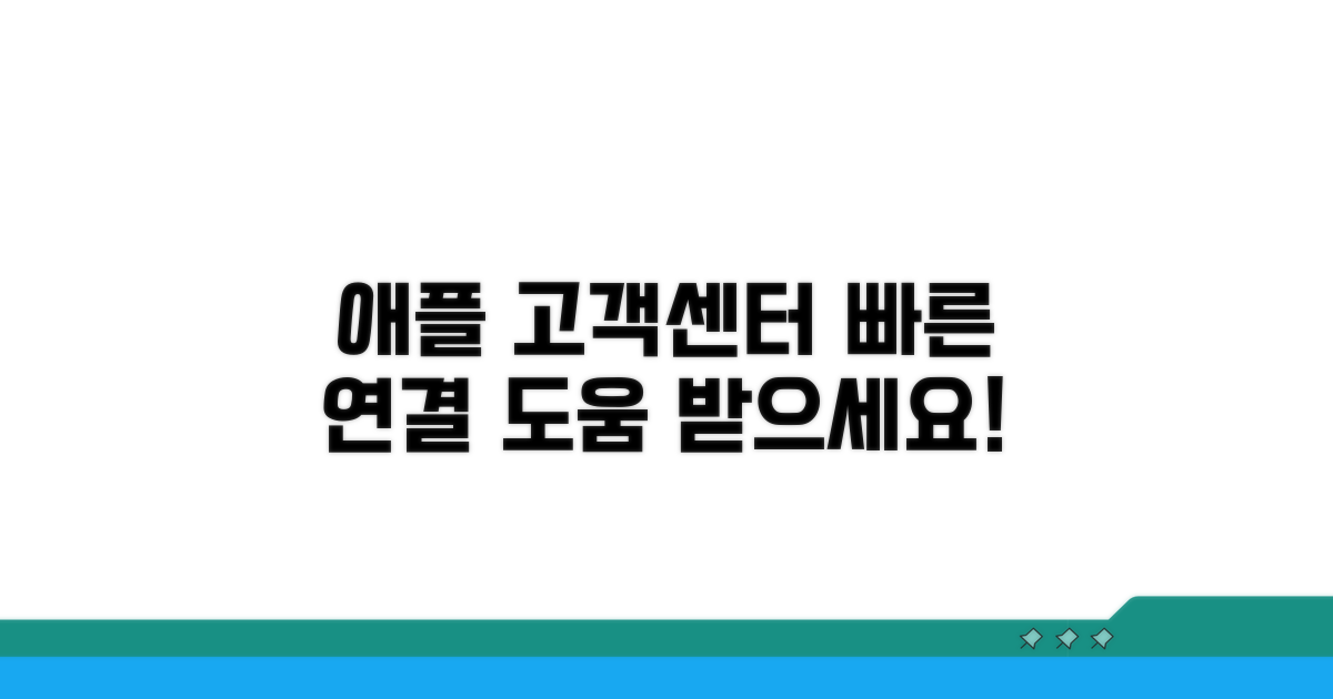 애플 고객센터 전화 안내