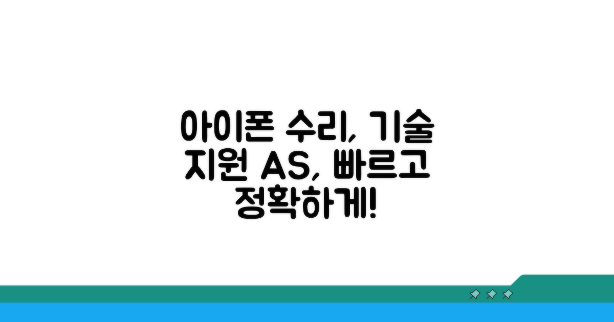 아이폰 수리 및 기술 지원
