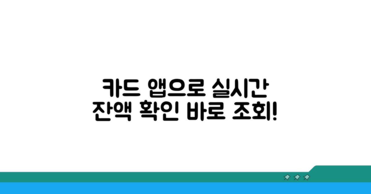카드 앱으로 잔액 실시간 조회