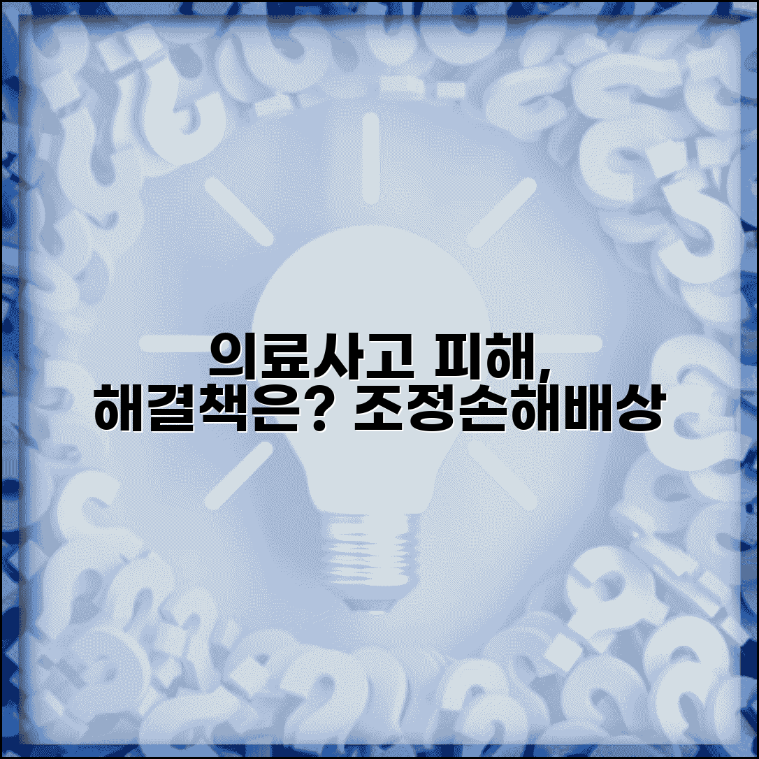 의료사고 피해구제 | 의료분쟁조정중재원 조정 신청과 손해배상