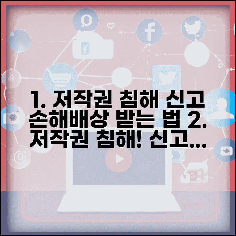 저작권 침해 신고 처리 | 저작권 침해 신고와 손해배상 청구 방법