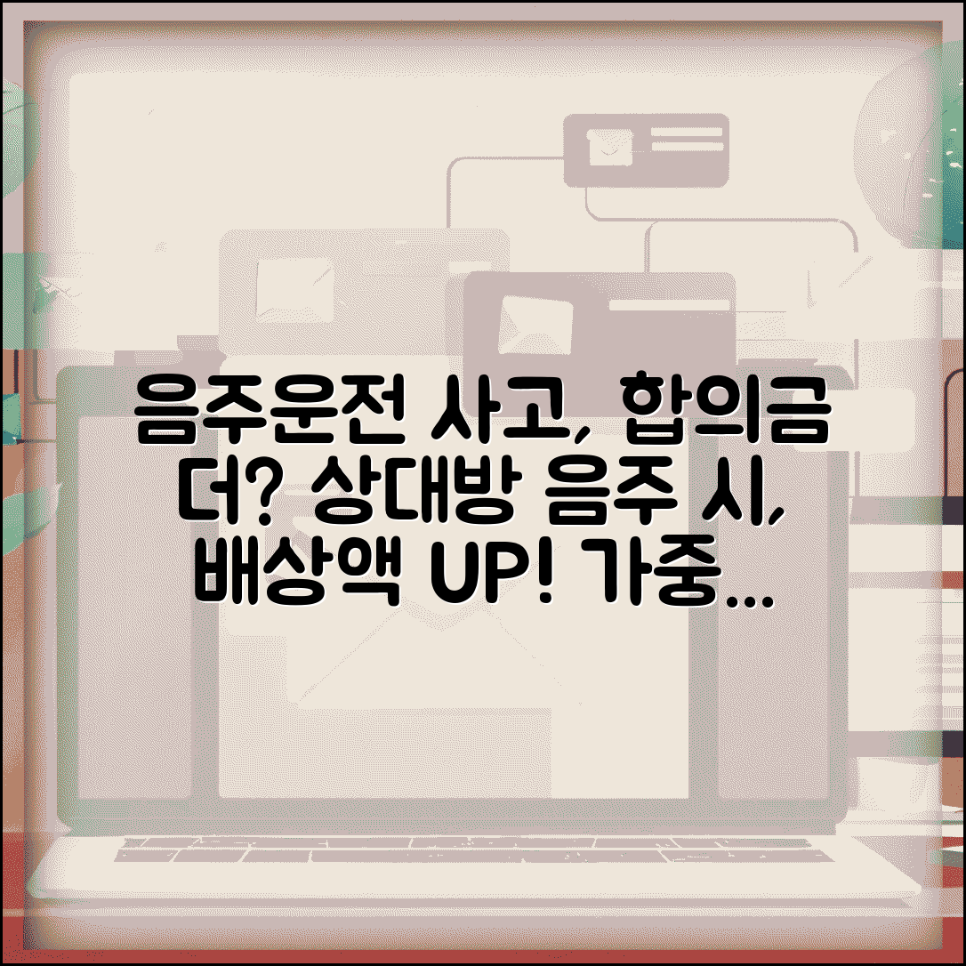 교통사고 상대방이 음주운전이었으면 합의금 더 받을 수 있나요 | 음주운전 사고 | 가중처벌 | 합의금 | 배상액 증가