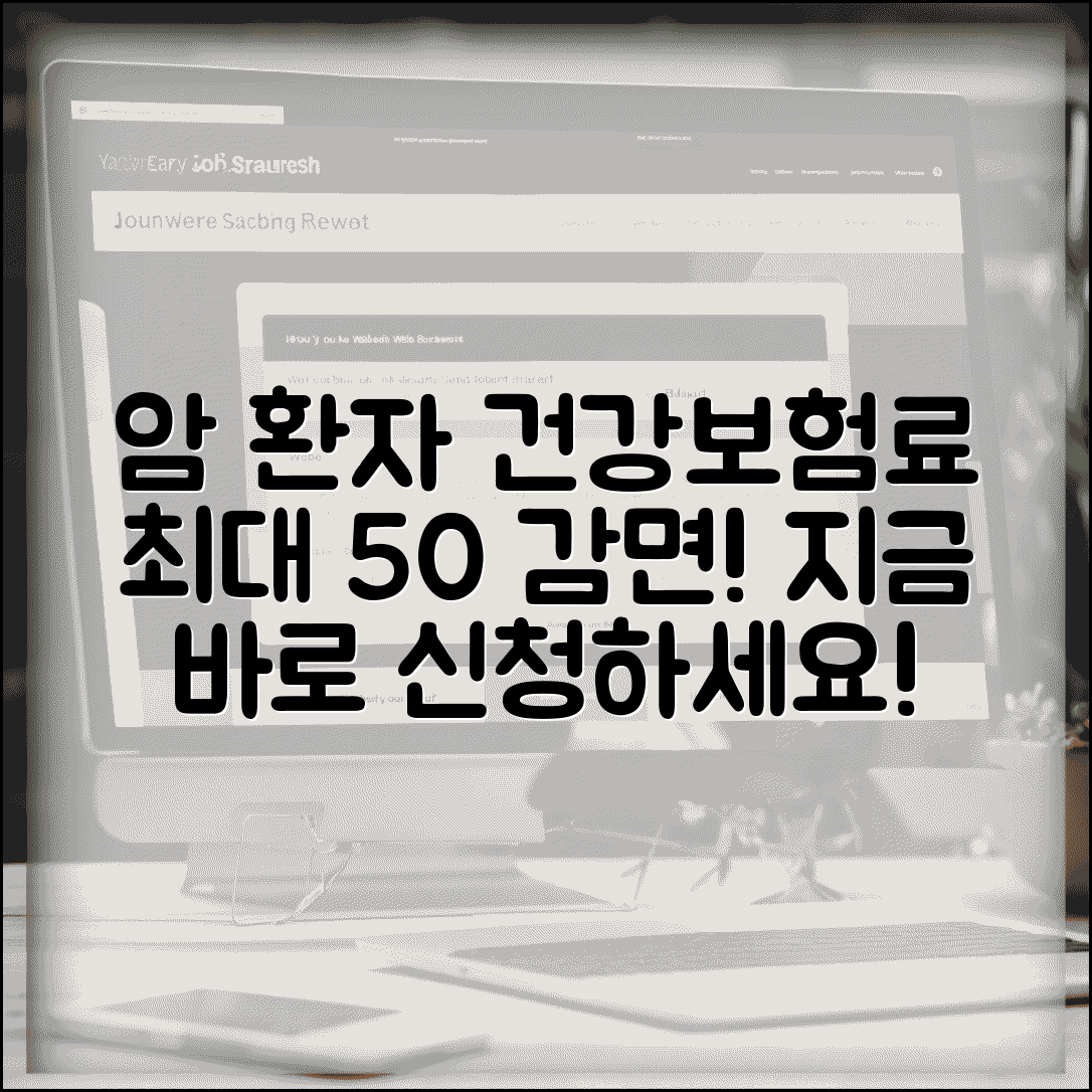 암환자 건강보험료 경감 신청 방법 | 암환자 보험료 감면 완벽 가이드