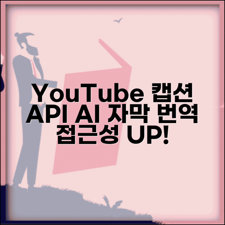 YouTube Captions API 자막 기능 | 자동 자막 생성부터 다국어 번역까지 접근성 향상 도구