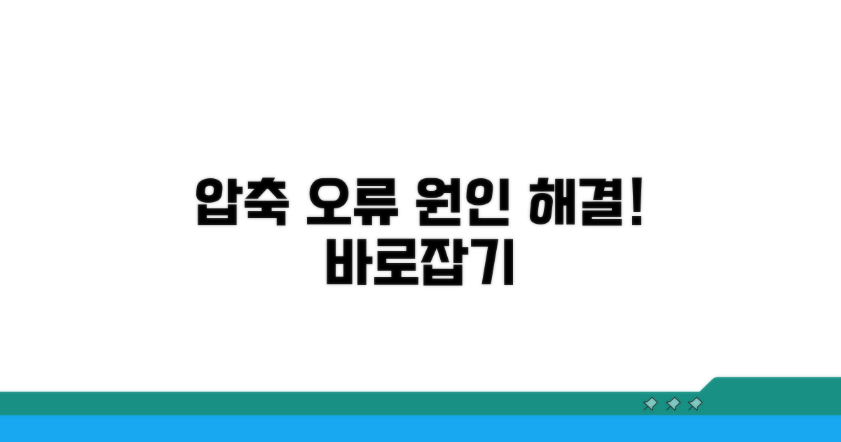 압축 오류 원인과 해결책 파헤치기