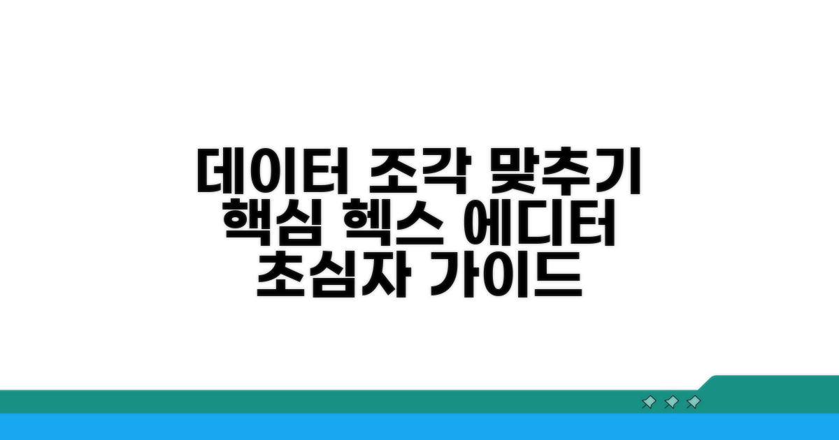 헥스 에디터로 데이터 조각 맞추기