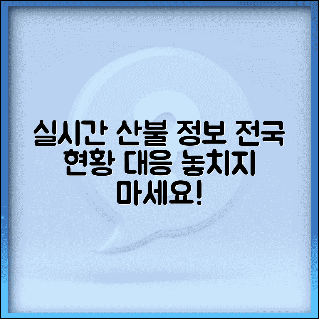 실시간 산불정보 확인 | 전국 산불 발생 현황과 대응 상황
