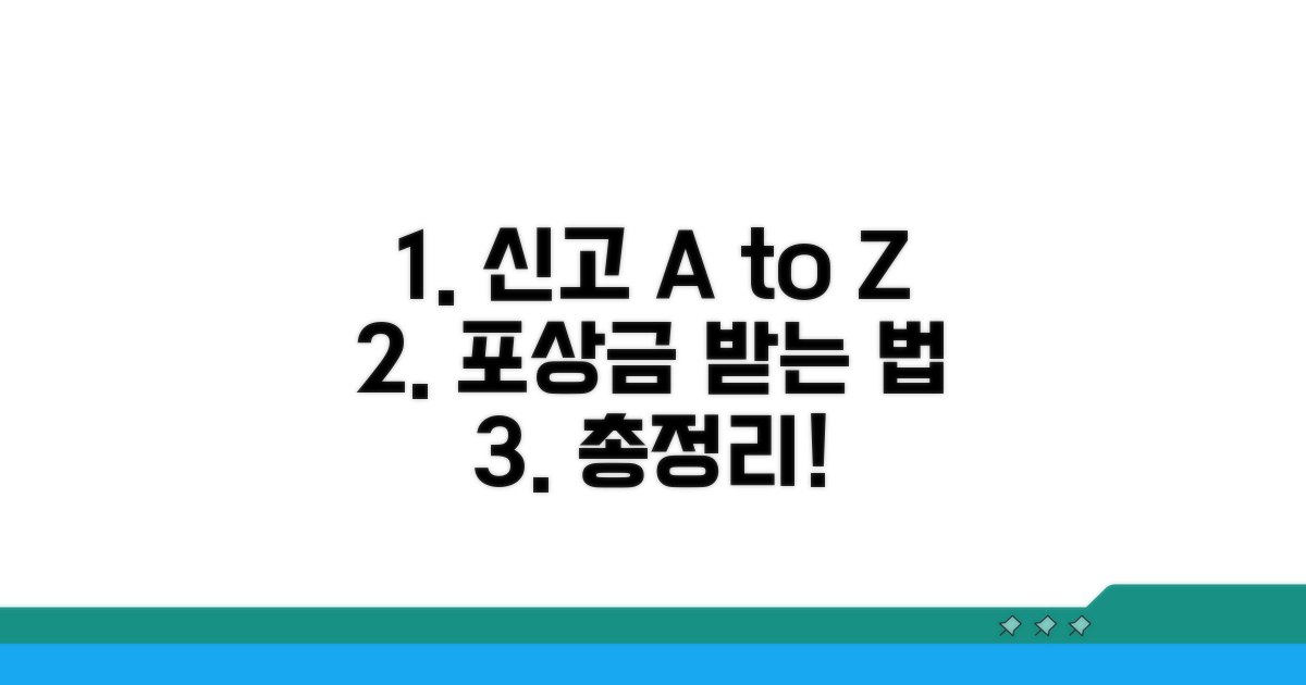신고 방법과 포상금 수령 절차 총정리