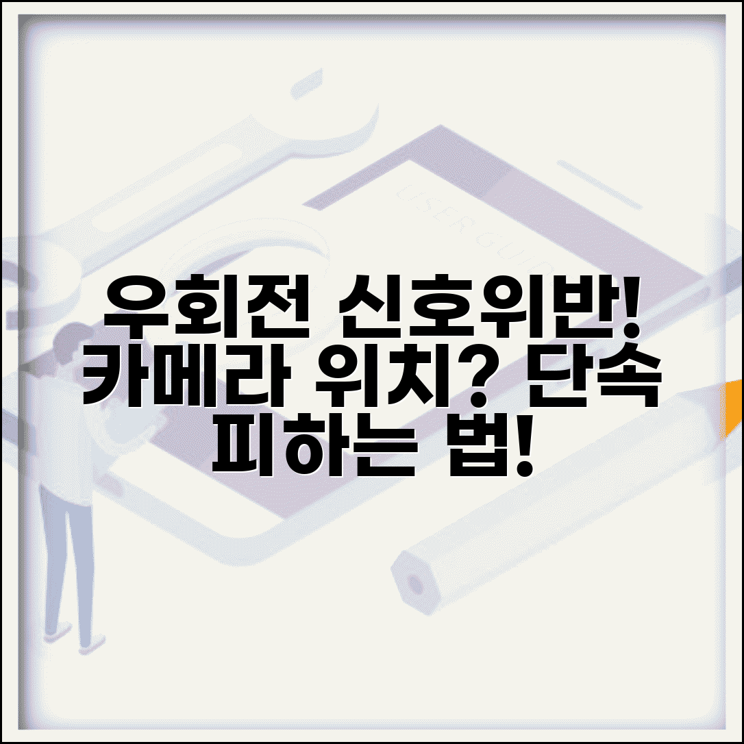 우회전 신호위반 단속 방식 | 단속 카메라 위치 | 오작동 대응 방법