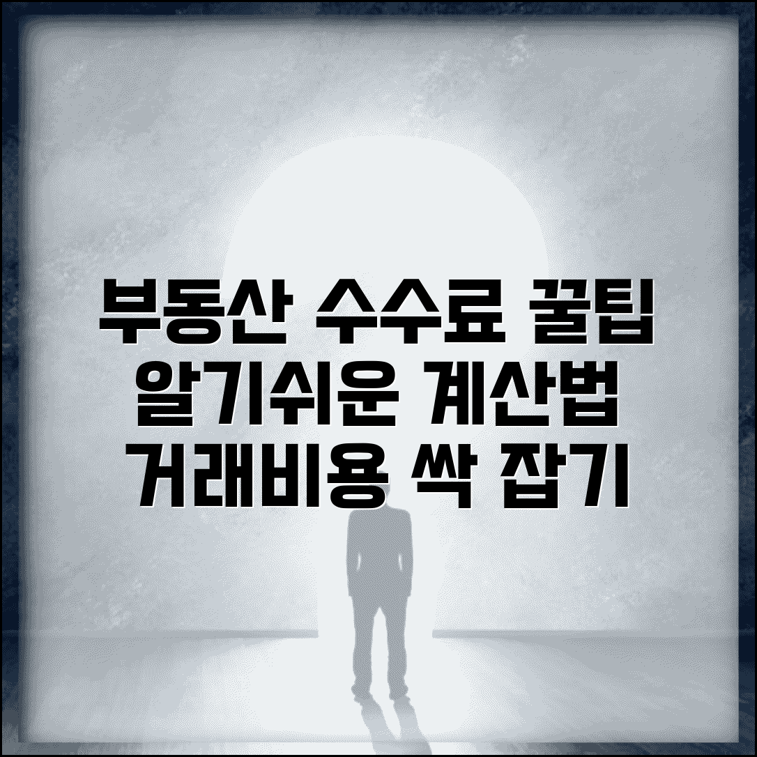 부동산 수수료 계산법 | 중개수수료 계산 | 부동산 거래비용