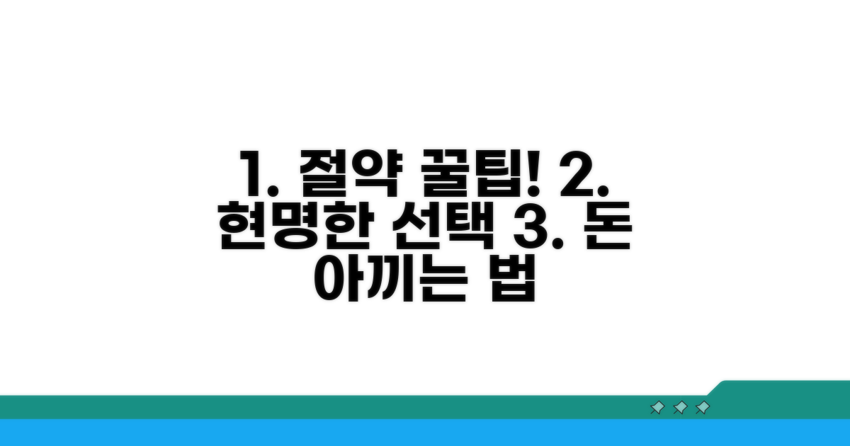 비용 절감 꿀팁과 현명한 선택