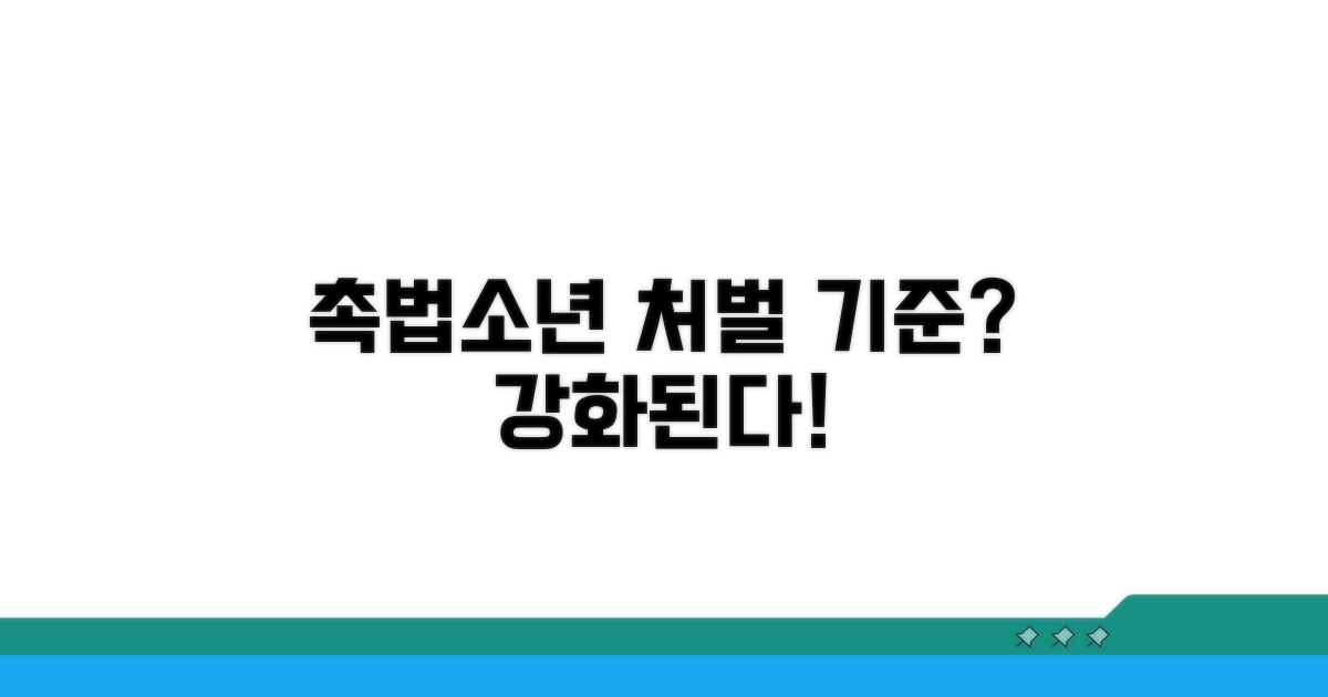 촉법소년 처벌 기준과 강화 방향