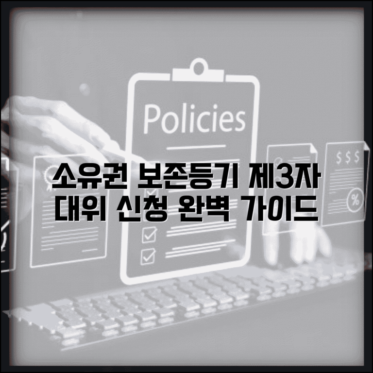 소유권보존등기 대위신청 | 제3자 소유권보존등기 대위 절차