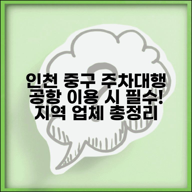 인천 중구 주차대행 공항 이용 시 | 인천 중구 지역 주차대행 업체 총정리