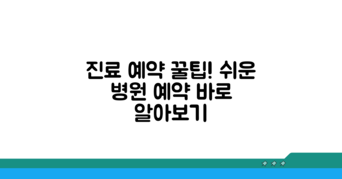 진료 예약 방법과 절차