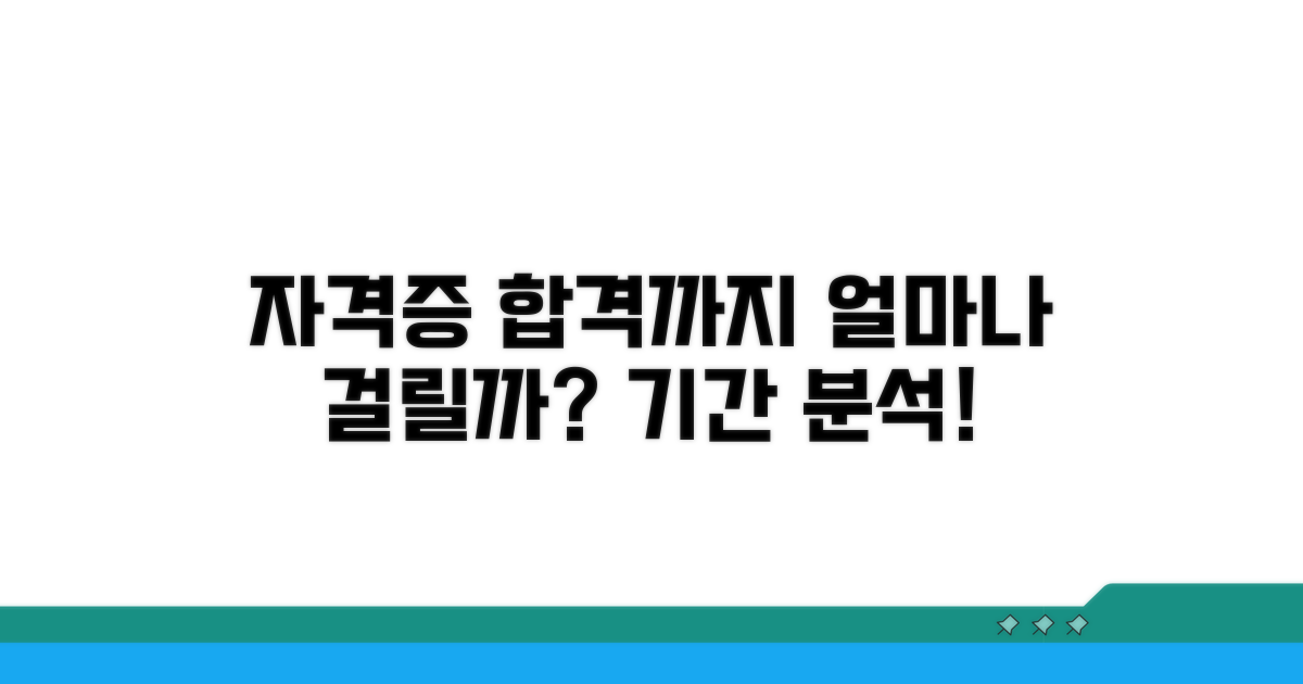 자격증 취득 위한 학습 기간 분석