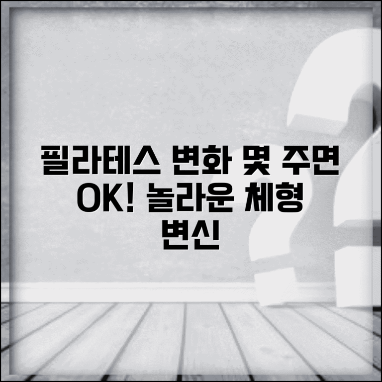 필라테스 효과 나타나는 기간 몇 주 | 필라테스 체형 변화 시기