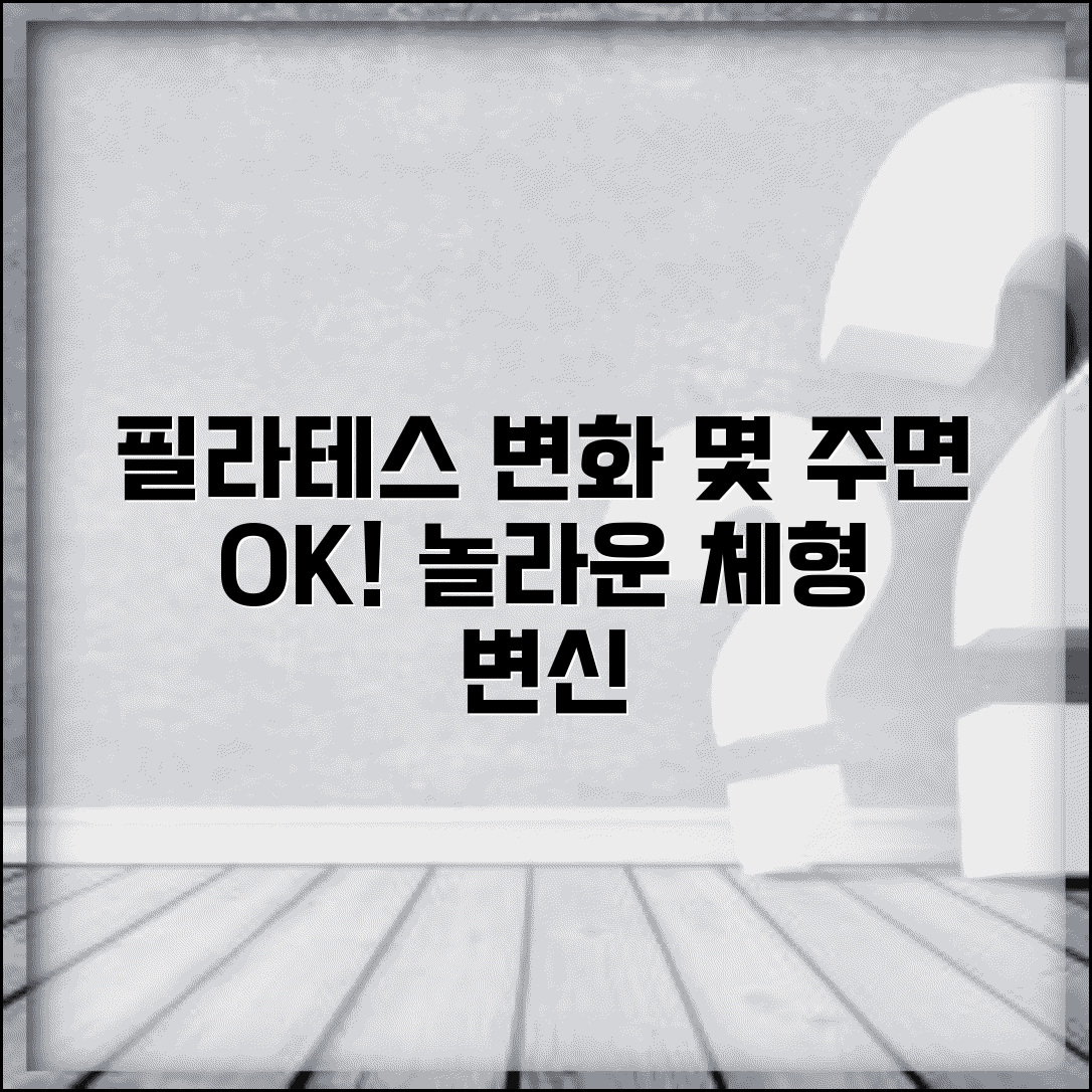 필라테스 효과 나타나는 기간 몇 주 | 필라테스 체형 변화 시기