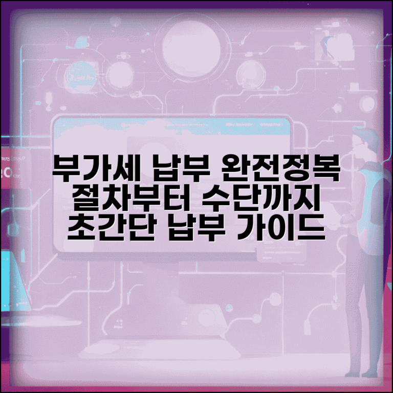 부가세 납부방법 총정리 | 부가세 납부 절차와 납부 수단