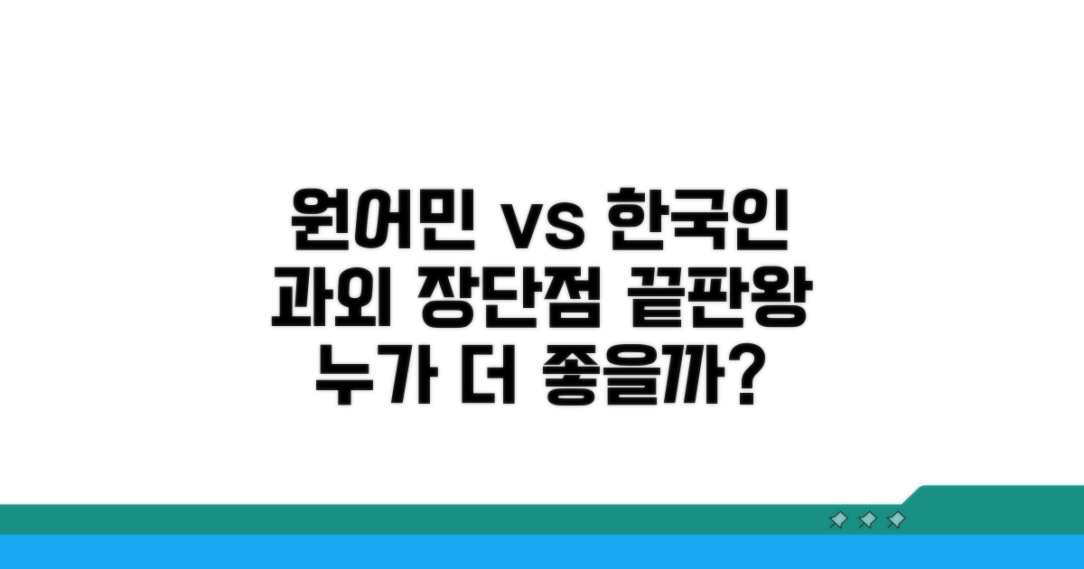 원어민 vs 한국인 과외 장단점 비교