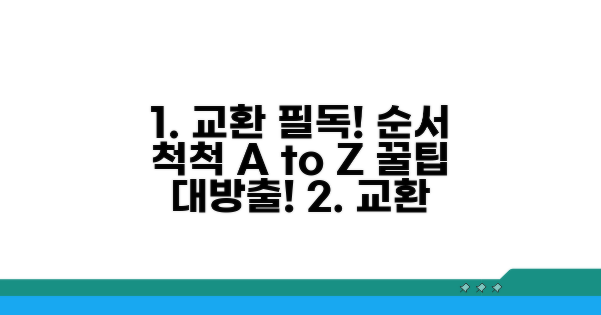 교환 시 알아둘 점과 절차 완벽 가이드