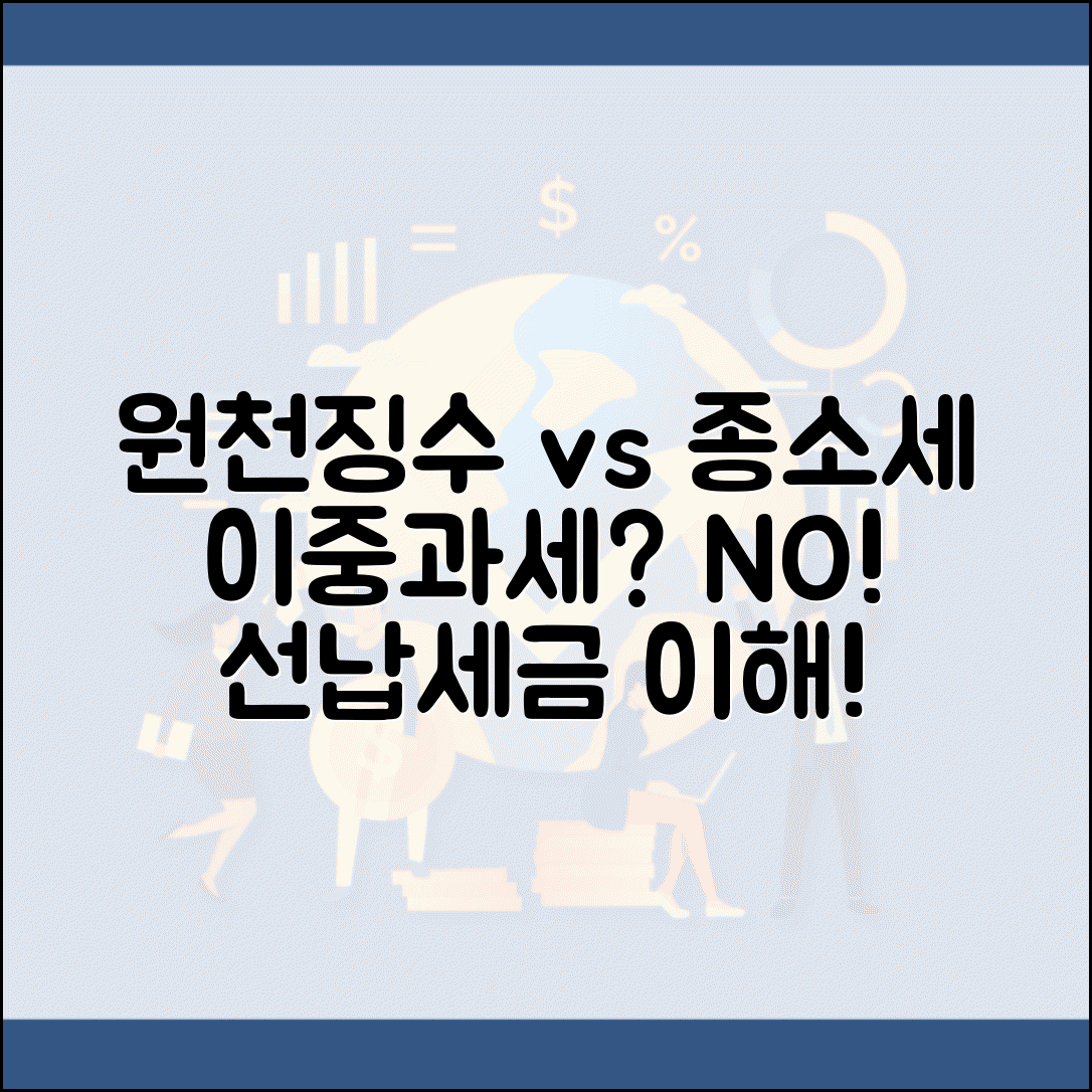원천 징수 vs 종합소득세 차이점 | 이중과세 아닌 선납 세금 이해하기