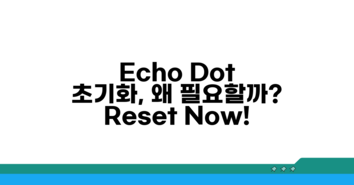 Echo Dot 초기화, 왜 필요할까?