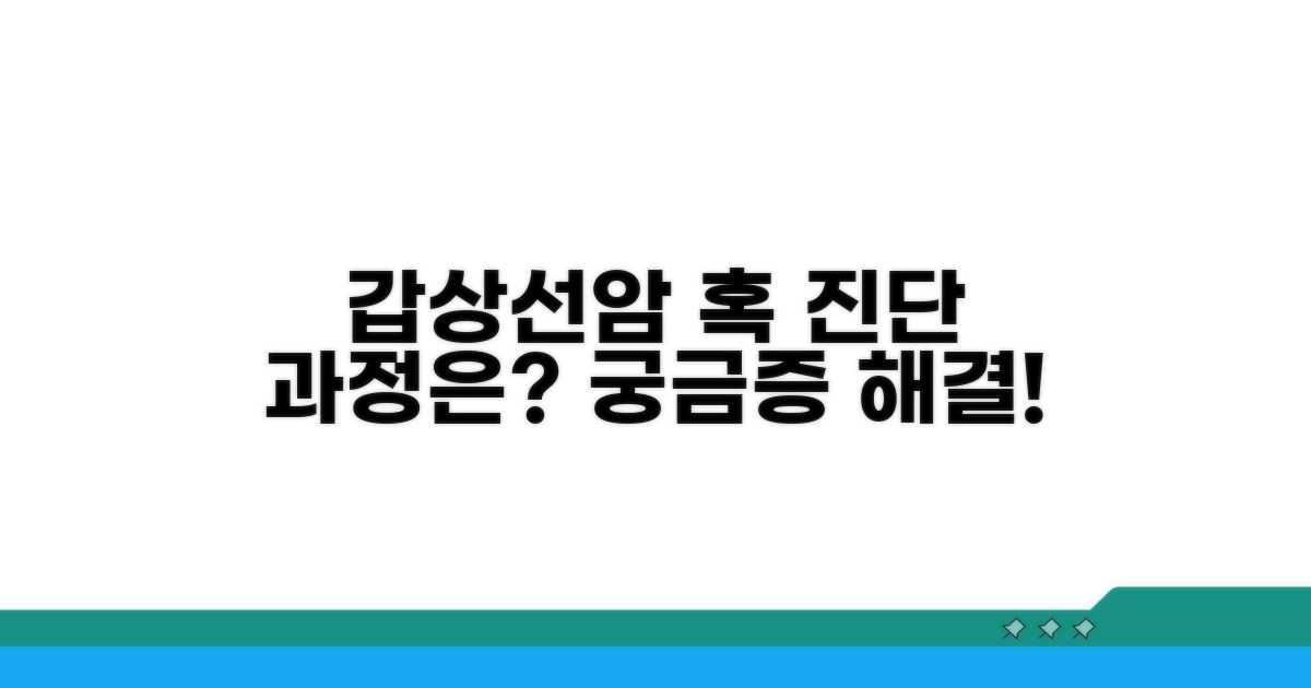갑상선암 혹, 진단 과정은?