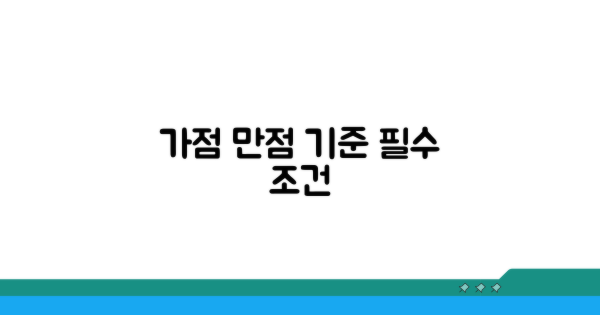 가점 만점 기준과 필수 조건 확인