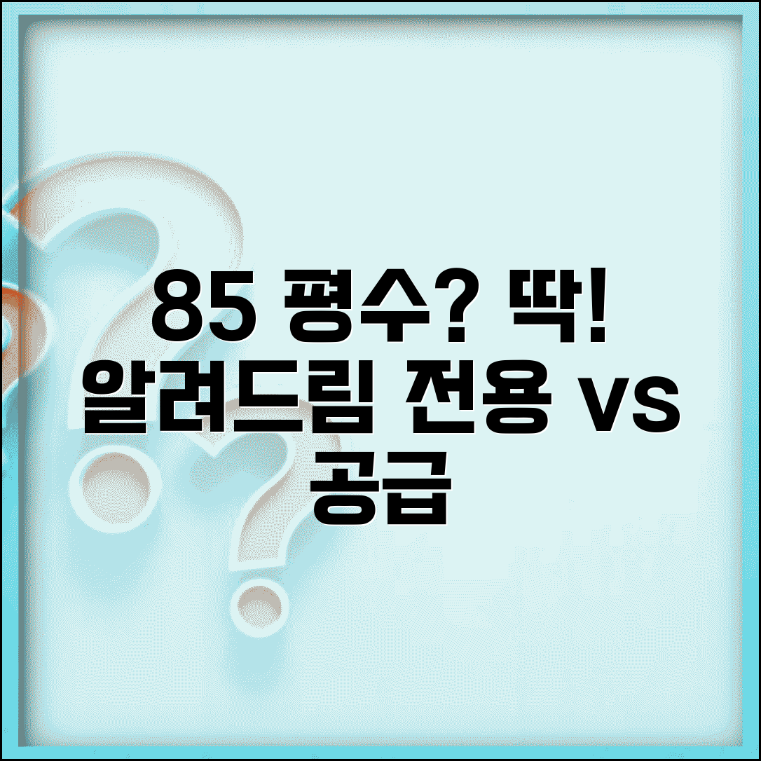 85제곱미터 평수 정확히 알기 | 전용면적과 공급면적 구분법
