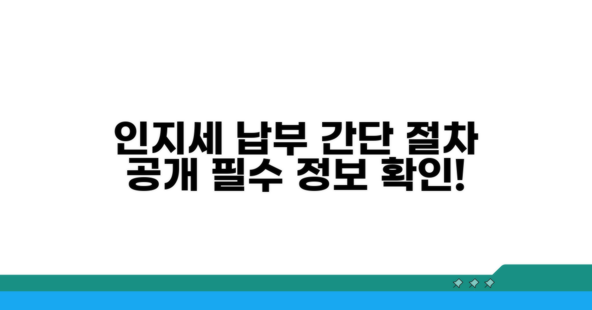 인지세 납부 방법과 절차