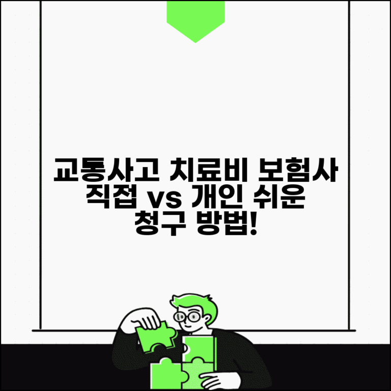 교통사고 진료비 청구 방법 | 병원 치료비 보험사 직접 청구와 개인 청구